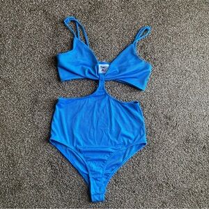 Princess Polly One-Piece Ribbed Bathing Suit, Size 4